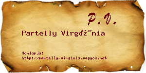 Partelly Virgínia névjegykártya